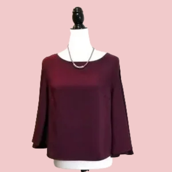 Lauren Ralph Lauren Women's Top Size S Bell Drop Sleeves - Picture 1 of 7